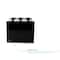 Mind Reader Black 3 Compartment Plastic Utensil Dispenser & Cutlery Organizer